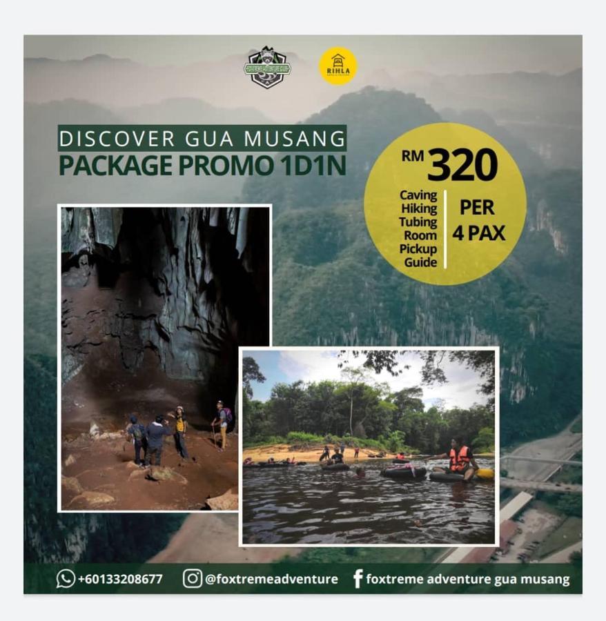 A Pousada Rihla Dataran Tengah Gua Musang Exterior foto